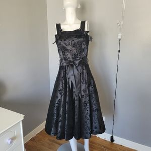 Hell Bunny Satin Tattoo Dress, VGUC, Size S